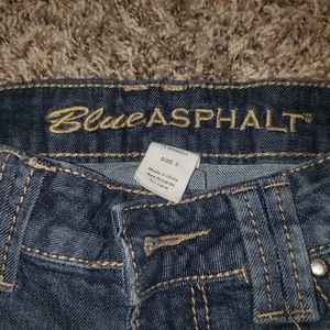 Blue asphalt shorts